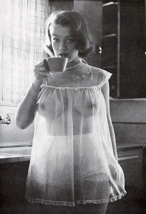 Incredible vintage pic with a gorgeous boobs lingerie